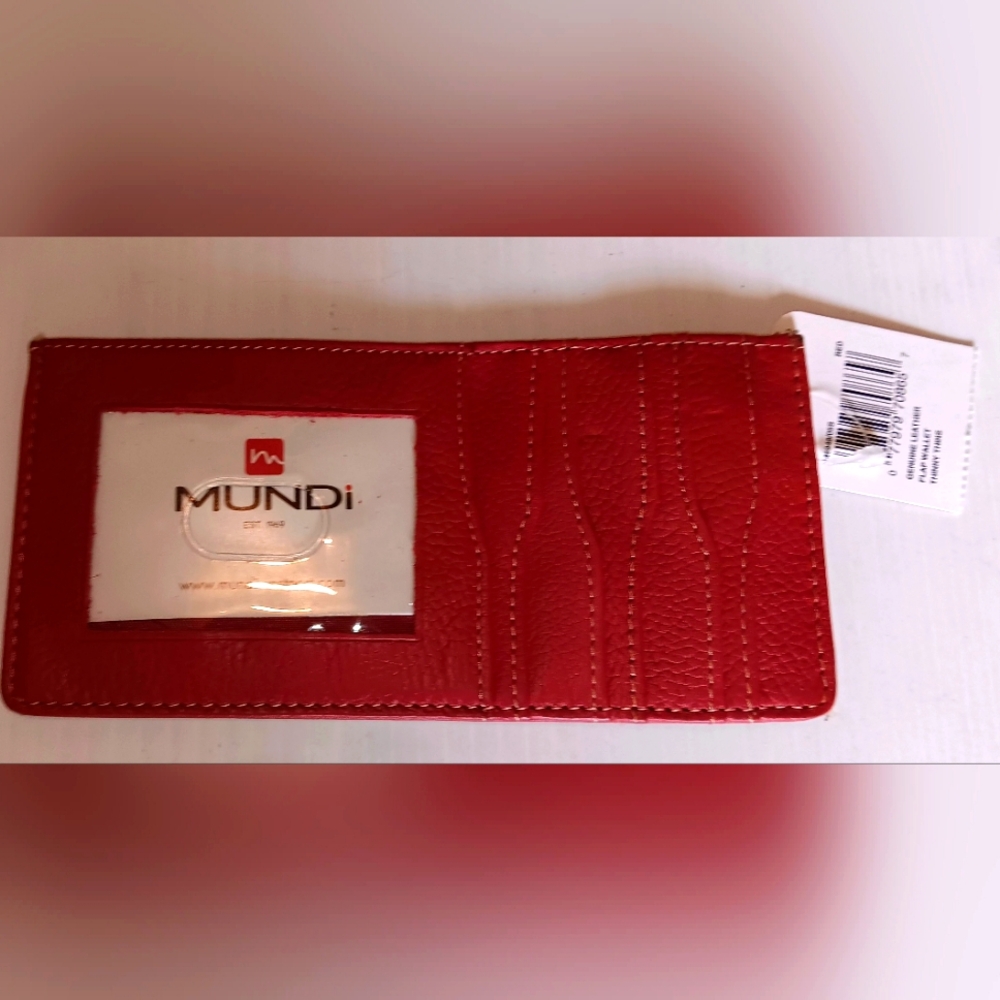 MY LUCKY RED Mundi Leather Wallet Sleeve,